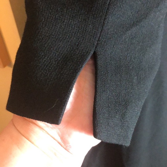 Vintage 90’s TALBOTS Size 16 Wool Blend Velvet Bow Waist Black-Tie Modest EUC - Picture 8 of 14